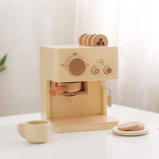 Machine à café en bois pour petit barista créatif !