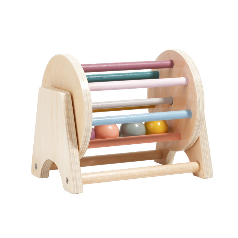 Tambour rotatif en bois pour bébé