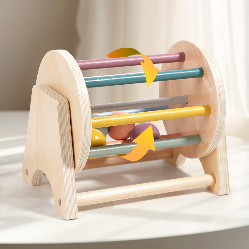 Tambour rotatif en bois pour bébé